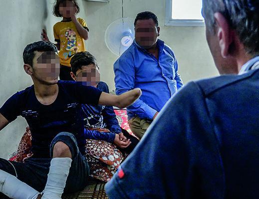 AVC Syrien Bild Verletzte Jungs